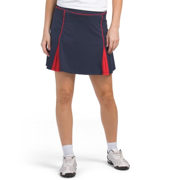 RENWICK GOLF Navy Contrast Trim Skort - Picture 1 of 2